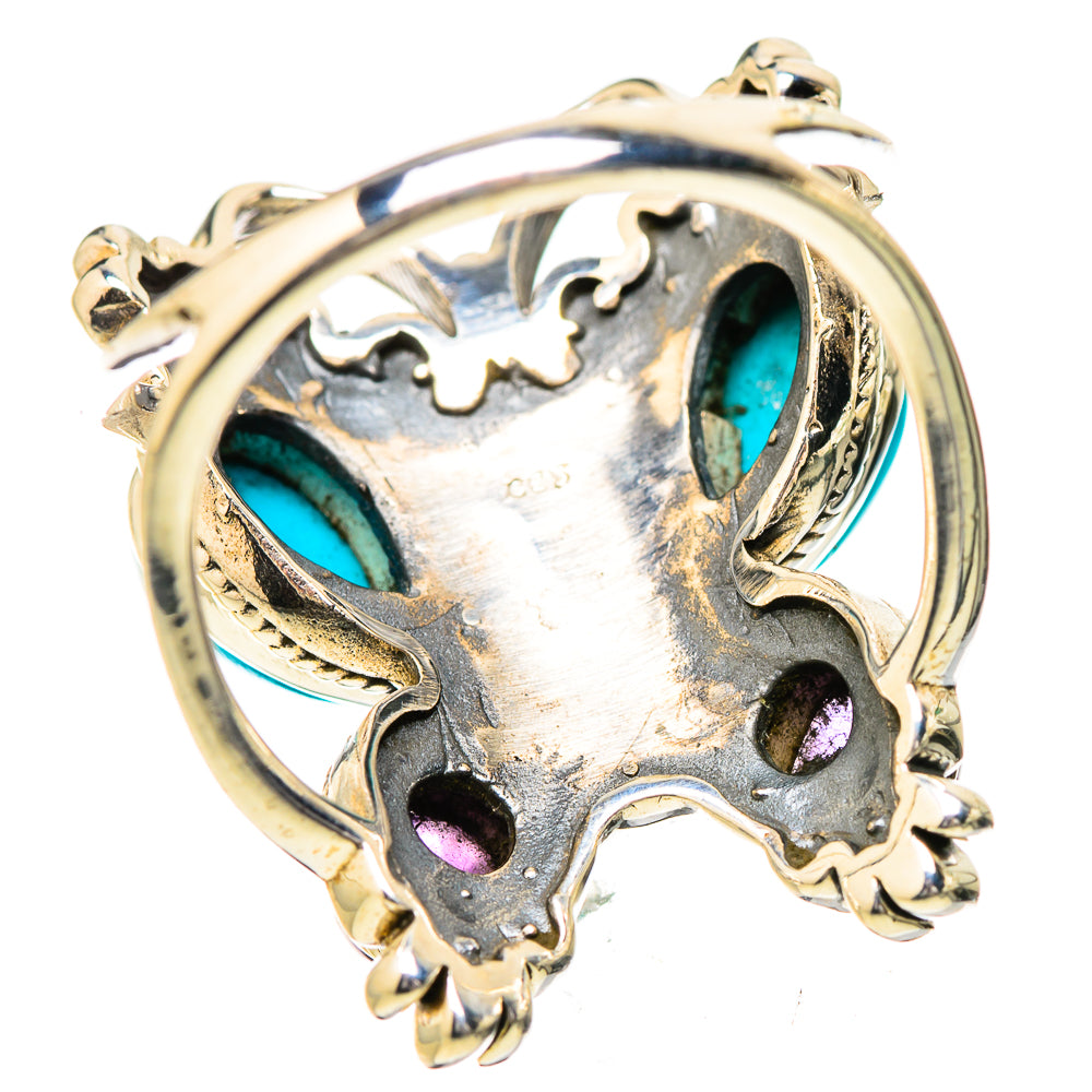 Sleeping Beauty Turquoise Rings handcrafted by Ana Silver Co - RING131891 - Photo 3