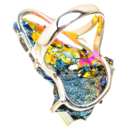 Titanium Sunshine Druzy Rings handcrafted by Ana Silver Co - RING131909 - Photo 3