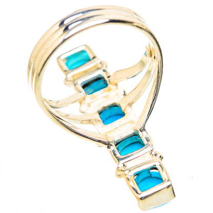 Sleeping Beauty Turquoise Rings handcrafted by Ana Silver Co - RING131915 - Photo 3