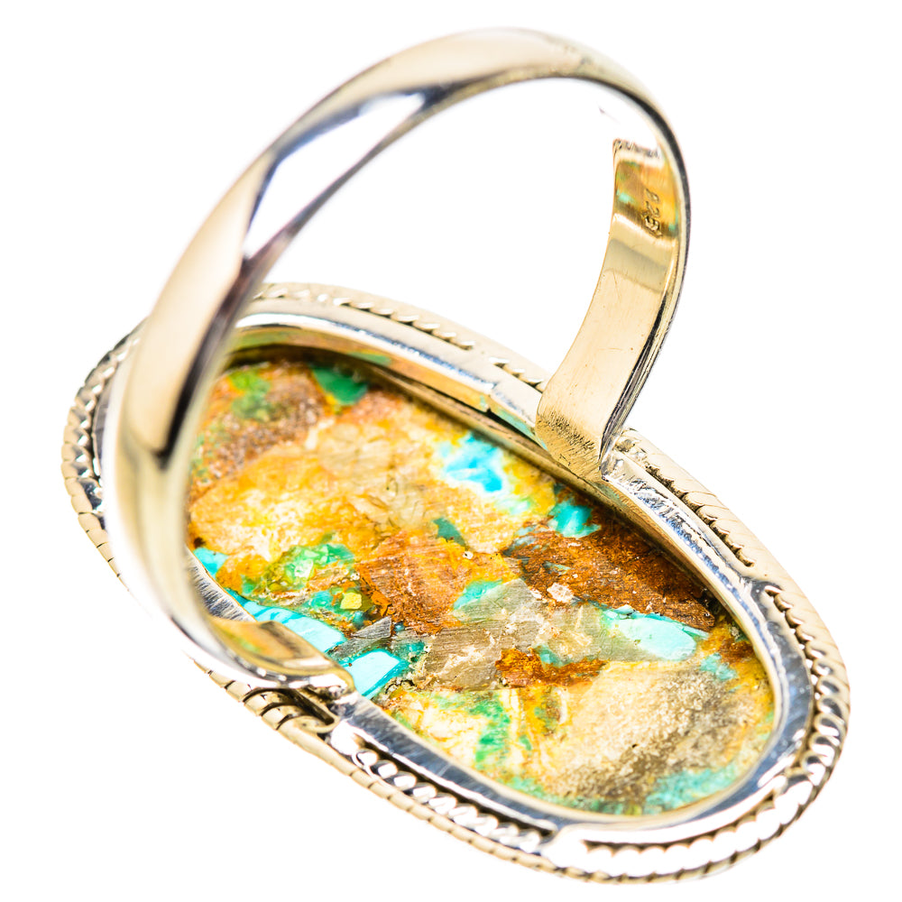 Kingman Mohave Turquoise Rings handcrafted by Ana Silver Co - RING131931 - Photo 3
