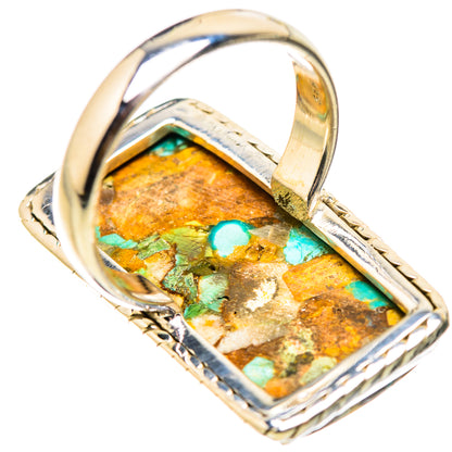 Kingman Mohave Turquoise Rings handcrafted by Ana Silver Co - RING132028 - Photo 3