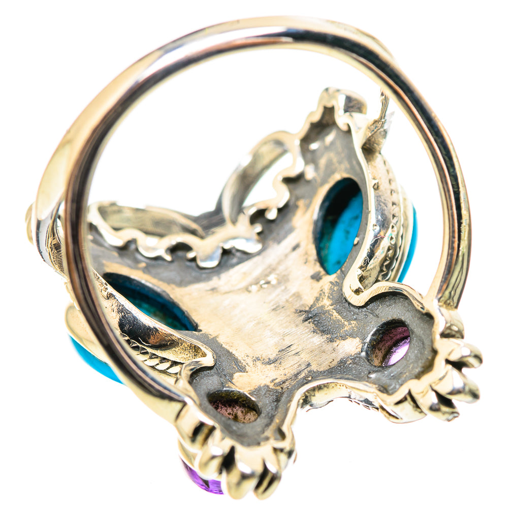 Sleeping Beauty Turquoise Rings handcrafted by Ana Silver Co - RING132029 - Photo 3