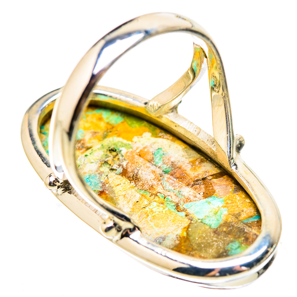 Kingman Mohave Turquoise Rings handcrafted by Ana Silver Co - RING132031 - Photo 3