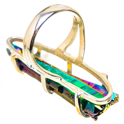 Titanium Sunshine Druzy Rings handcrafted by Ana Silver Co - RING132051 - Photo 3