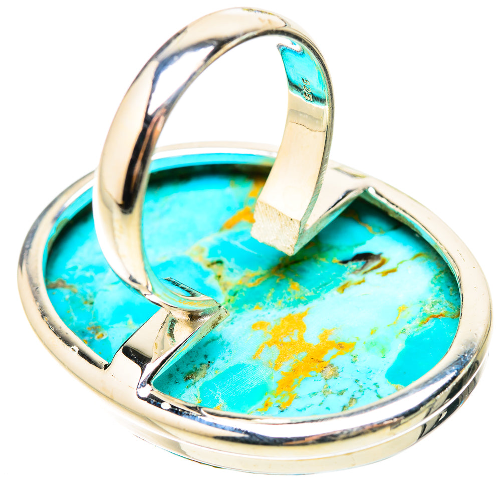 Chrysocolla Rings handcrafted by Ana Silver Co - RING132058 - Photo 3