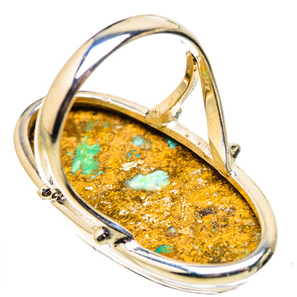 Kingman Mohave Turquoise Rings handcrafted by Ana Silver Co - RING132073 - Photo 3
