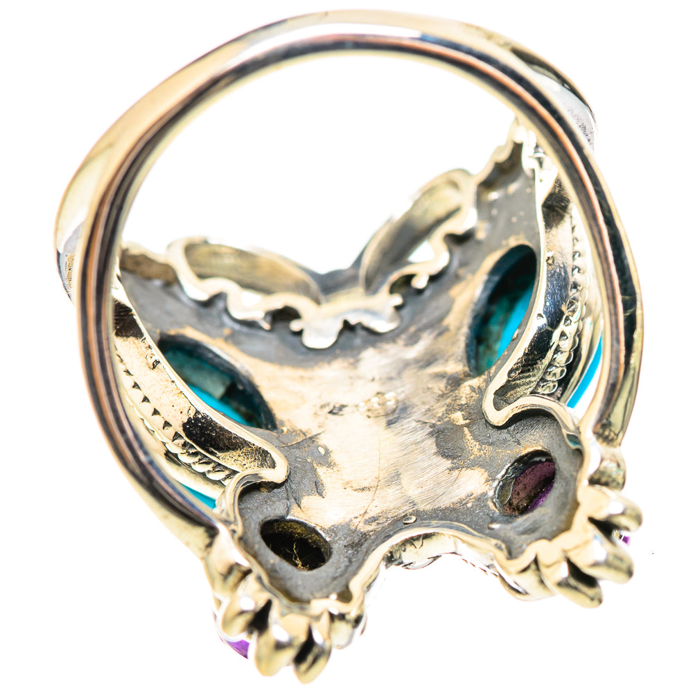 Sleeping Beauty Turquoise Rings handcrafted by Ana Silver Co - RING132091 - Photo 3