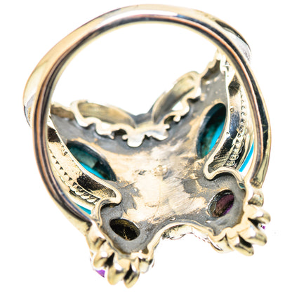 Sleeping Beauty Turquoise Rings handcrafted by Ana Silver Co - RING132091 - Photo 3
