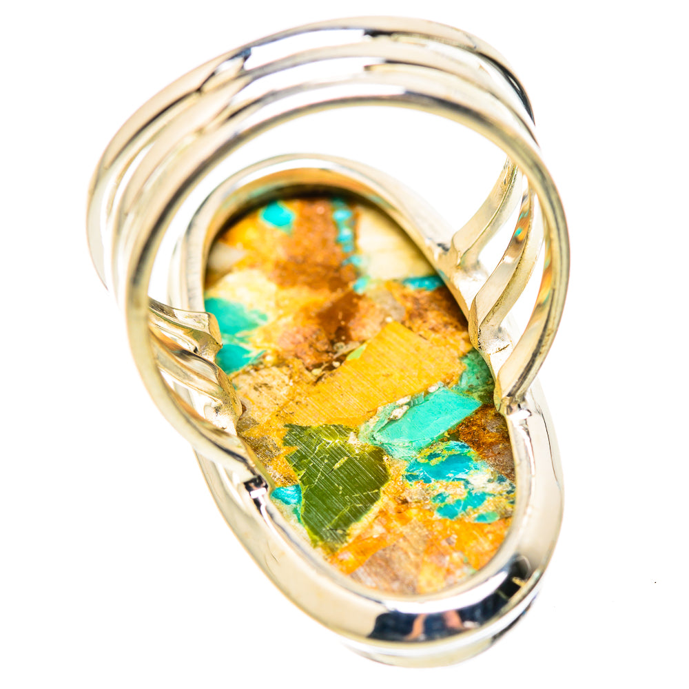 Kingman Mohave Turquoise Rings handcrafted by Ana Silver Co - RING132093 - Photo 3