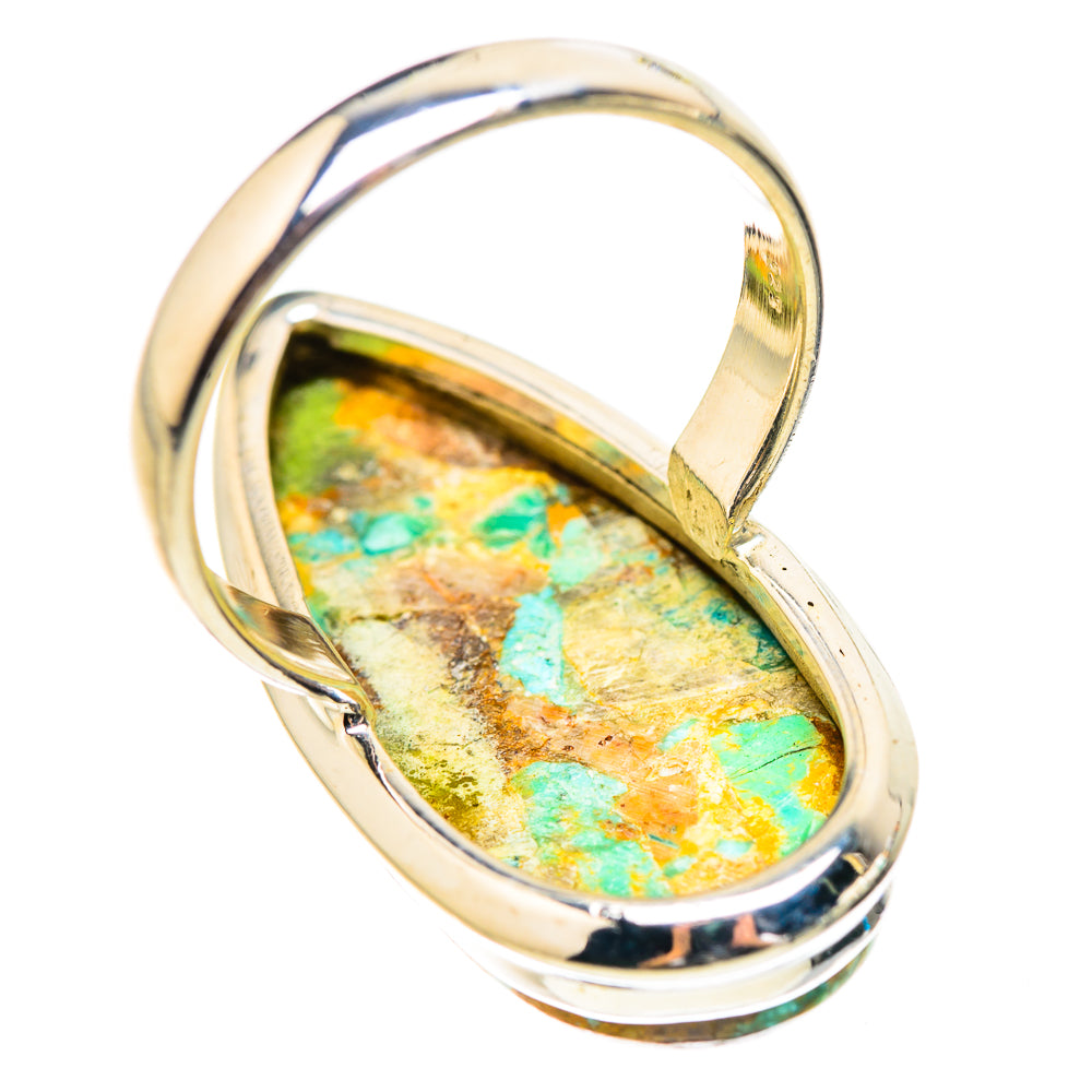 Kingman Mohave Turquoise Rings handcrafted by Ana Silver Co - RING132110 - Photo 3