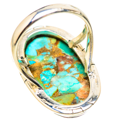 Kingman Mohave Turquoise Rings handcrafted by Ana Silver Co - RING132113 - Photo 3