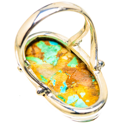 Kingman Mohave Turquoise Rings handcrafted by Ana Silver Co - RING132127 - Photo 3