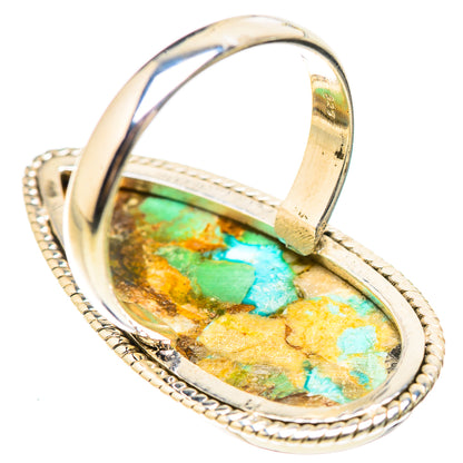 Kingman Mohave Turquoise Rings handcrafted by Ana Silver Co - RING132128 - Photo 3