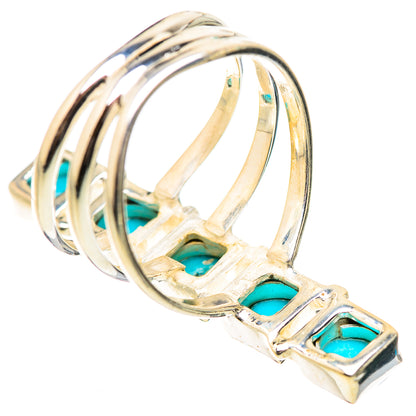 Sleeping Beauty Turquoise Rings handcrafted by Ana Silver Co - RING132130 - Photo 3