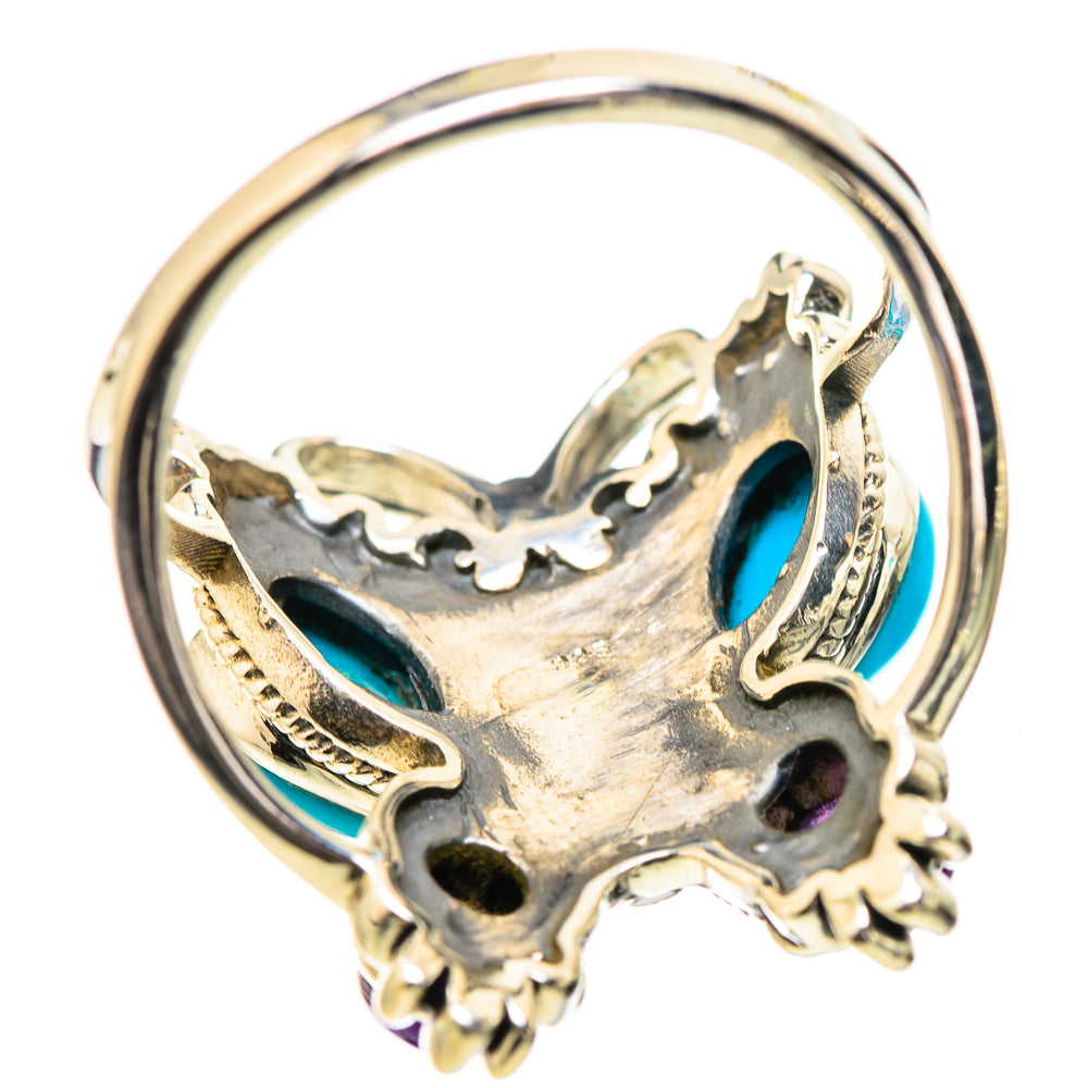 Sleeping Beauty Turquoise Rings handcrafted by Ana Silver Co - RING132141 - Photo 3