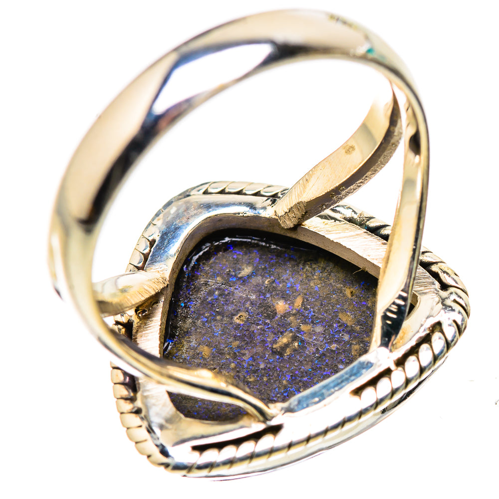 Andamooka Opal Rings handcrafted by Ana Silver Co - RING132164 - Photo 3