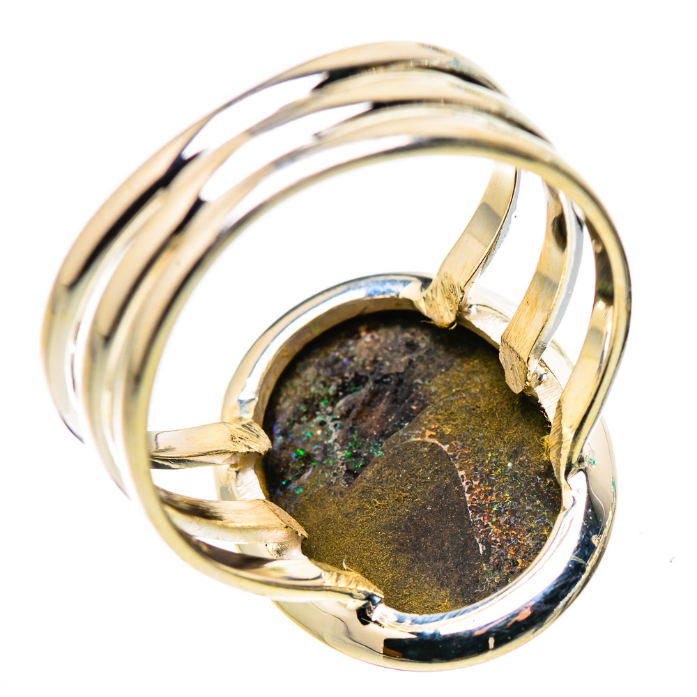 Andamooka Opal Rings handcrafted by Ana Silver Co - RING132165 - Photo 3