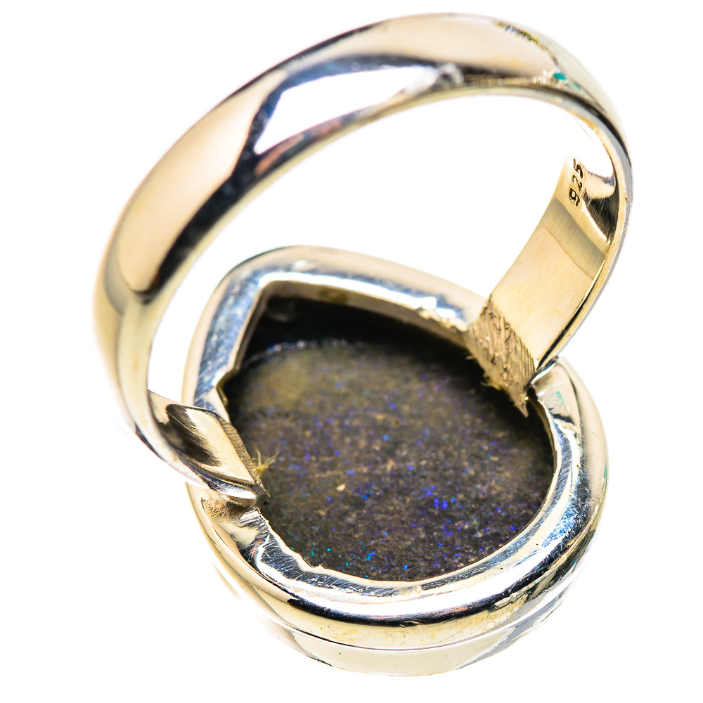 Andamooka Opal Rings handcrafted by Ana Silver Co - RING132181 - Photo 3