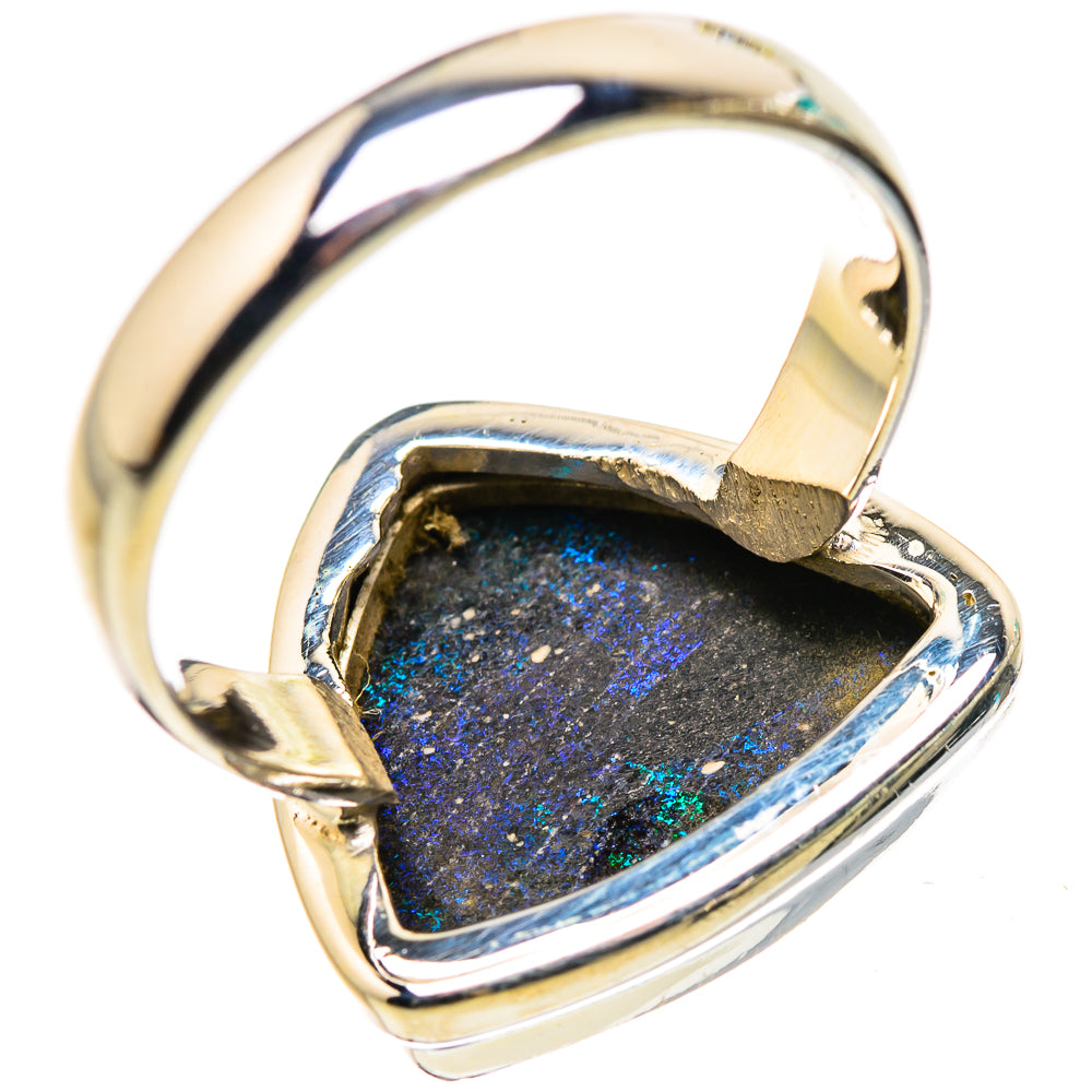 Andamooka Opal Rings handcrafted by Ana Silver Co - RING132215 - Photo 3