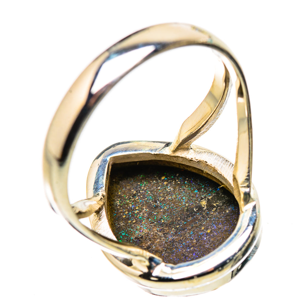 Andamooka Opal Rings handcrafted by Ana Silver Co - RING132228 - Photo 3