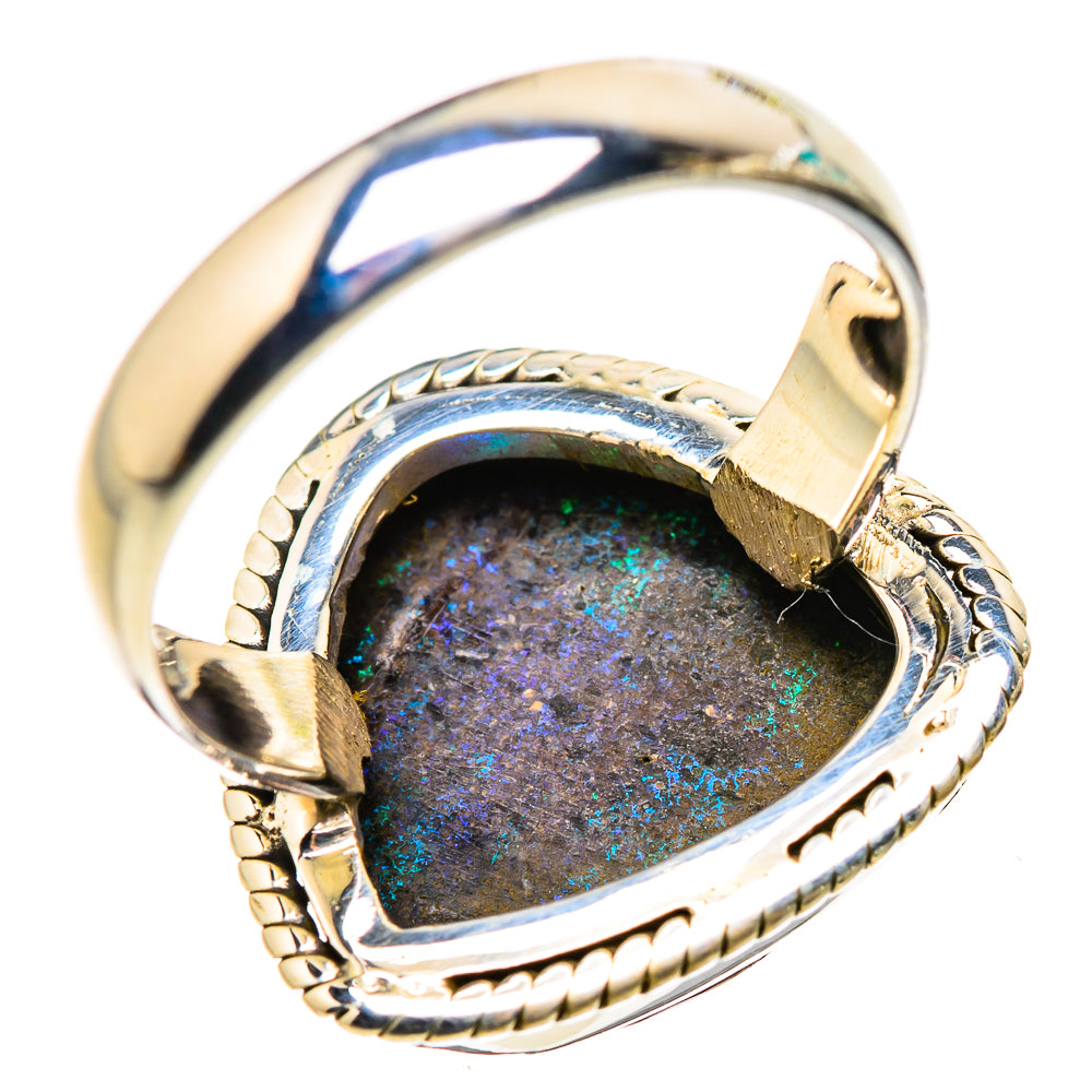 Andamooka Opal Rings handcrafted by Ana Silver Co - RING132254 - Photo 3