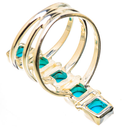 Sleeping Beauty Turquoise Rings handcrafted by Ana Silver Co - RING132268 - Photo 3