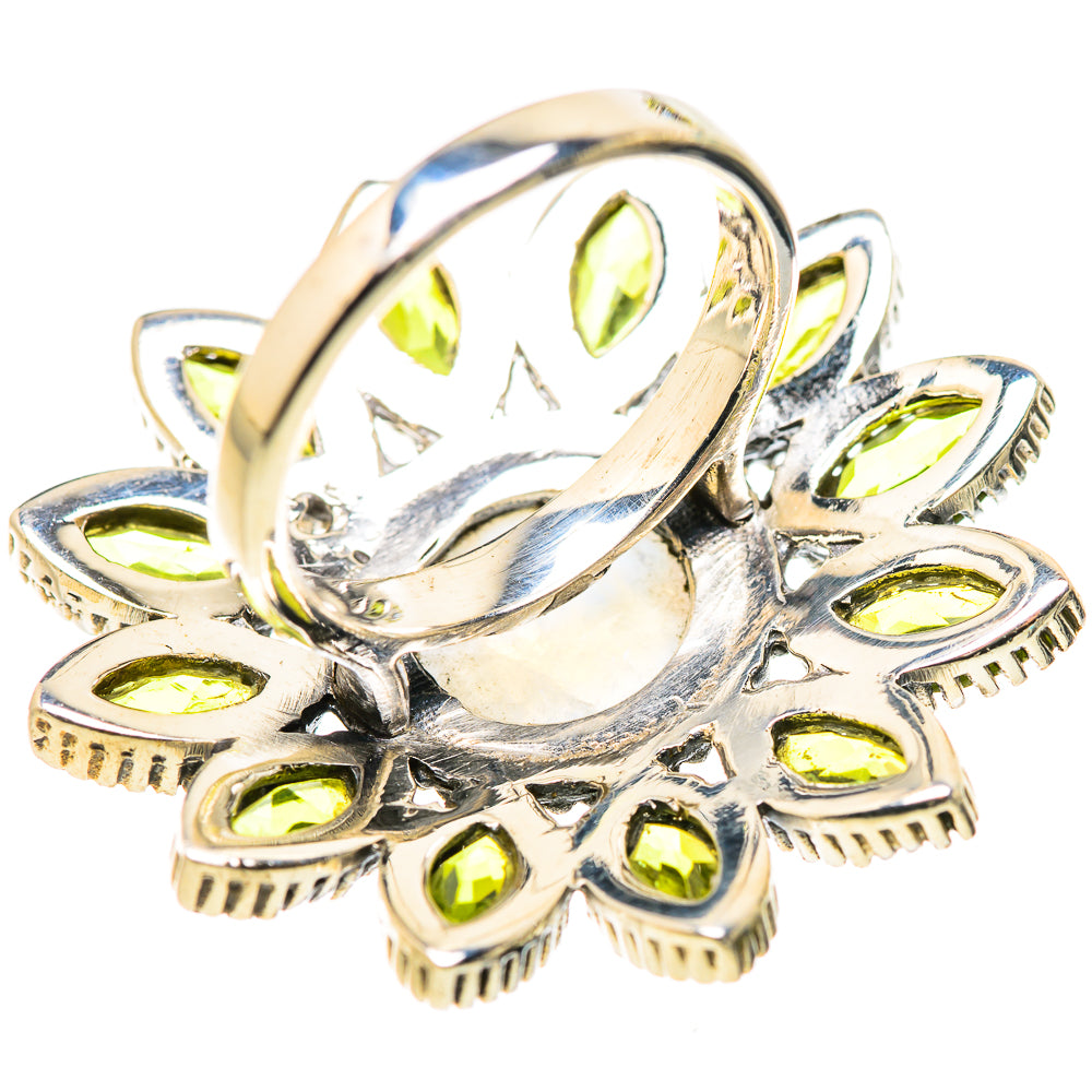 Rainbow Moonstone Rings handcrafted by Ana Silver Co - RING132273 - Photo 3