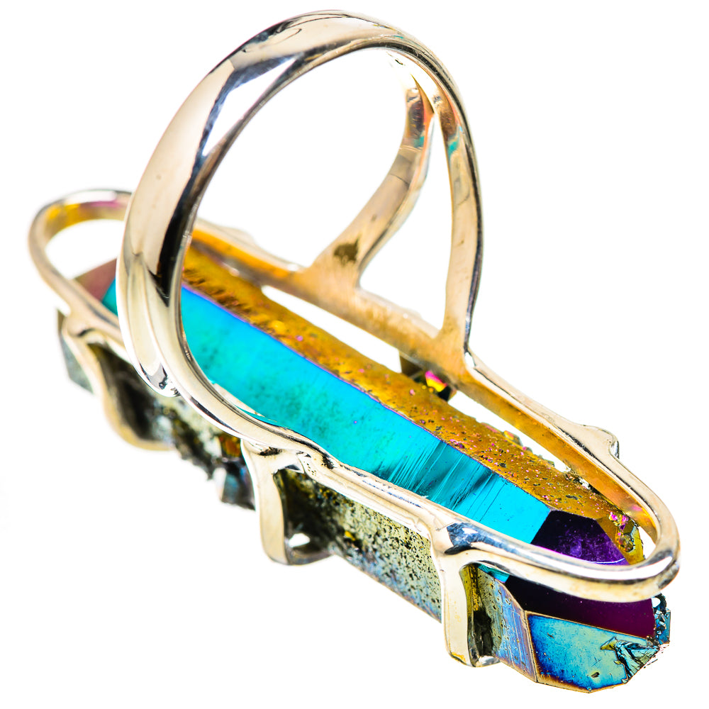 Titanium Sunshine Druzy Rings handcrafted by Ana Silver Co - RING132281 - Photo 3