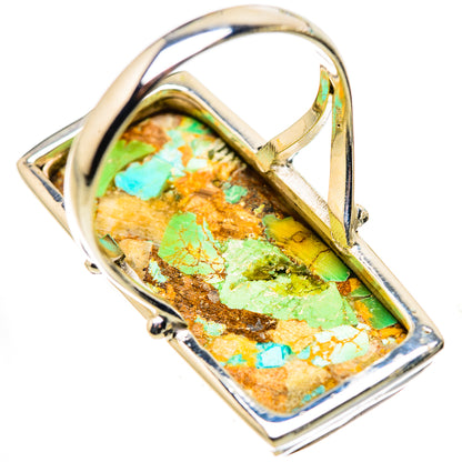 Kingman Mohave Turquoise Rings handcrafted by Ana Silver Co - RING132283 - Photo 3