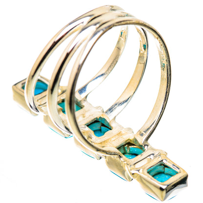 Sleeping Beauty Turquoise Rings handcrafted by Ana Silver Co - RING132293 - Photo 3