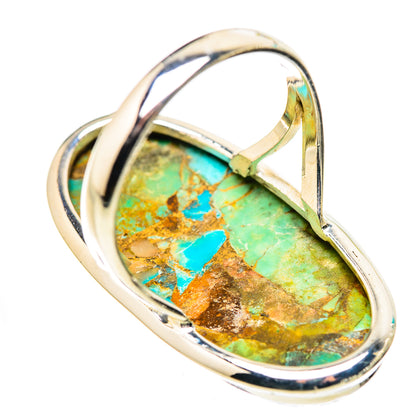 Kingman Mohave Turquoise Rings handcrafted by Ana Silver Co - RING132303 - Photo 3