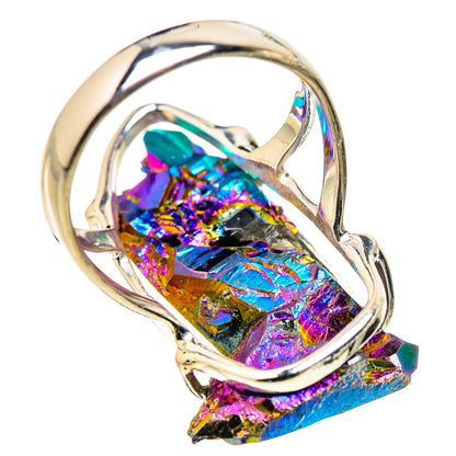 Titanium Sunshine Druzy Rings handcrafted by Ana Silver Co - RING132322 - Photo 3