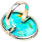 Chrysocolla Rings handcrafted by Ana Silver Co - RING132327 - Photo 3