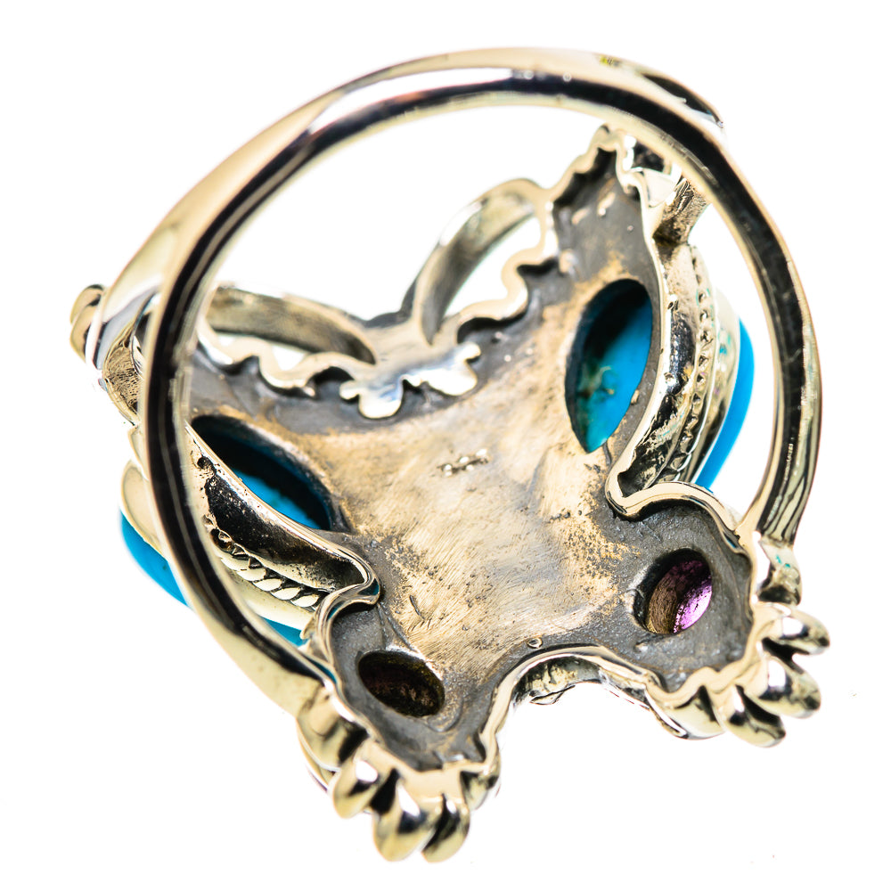 Sleeping Beauty Turquoise Rings handcrafted by Ana Silver Co - RING132339 - Photo 3
