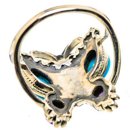 Sleeping Beauty Turquoise Rings handcrafted by Ana Silver Co - RING132344 - Photo 3
