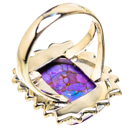 Purple Copper Composite Turquoise Rings handcrafted by Ana Silver Co - RING132361 - Photo 3