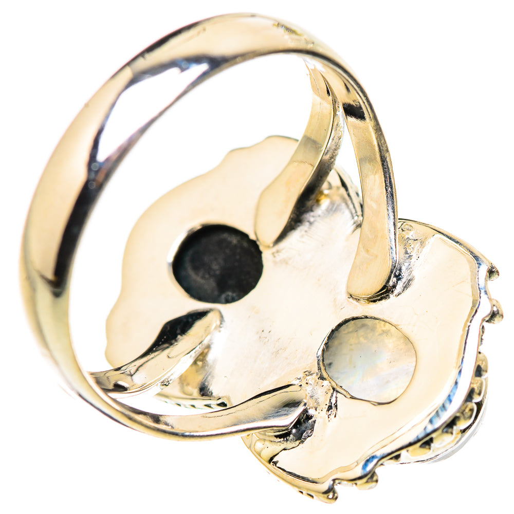 Rainbow Moonstone Rings handcrafted by Ana Silver Co - RING132364 - Photo 3