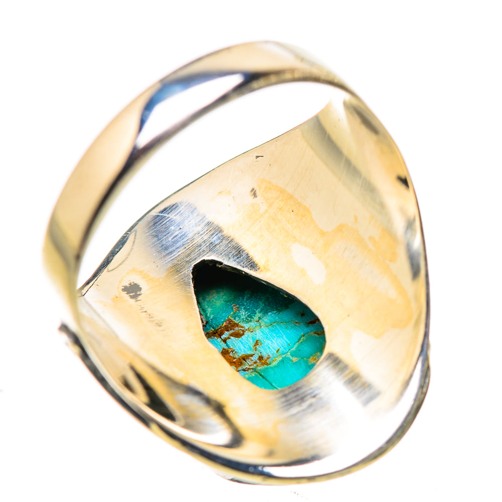 Blue Copper Composite Turquoise Rings handcrafted by Ana Silver Co - RING132373 - Photo 3