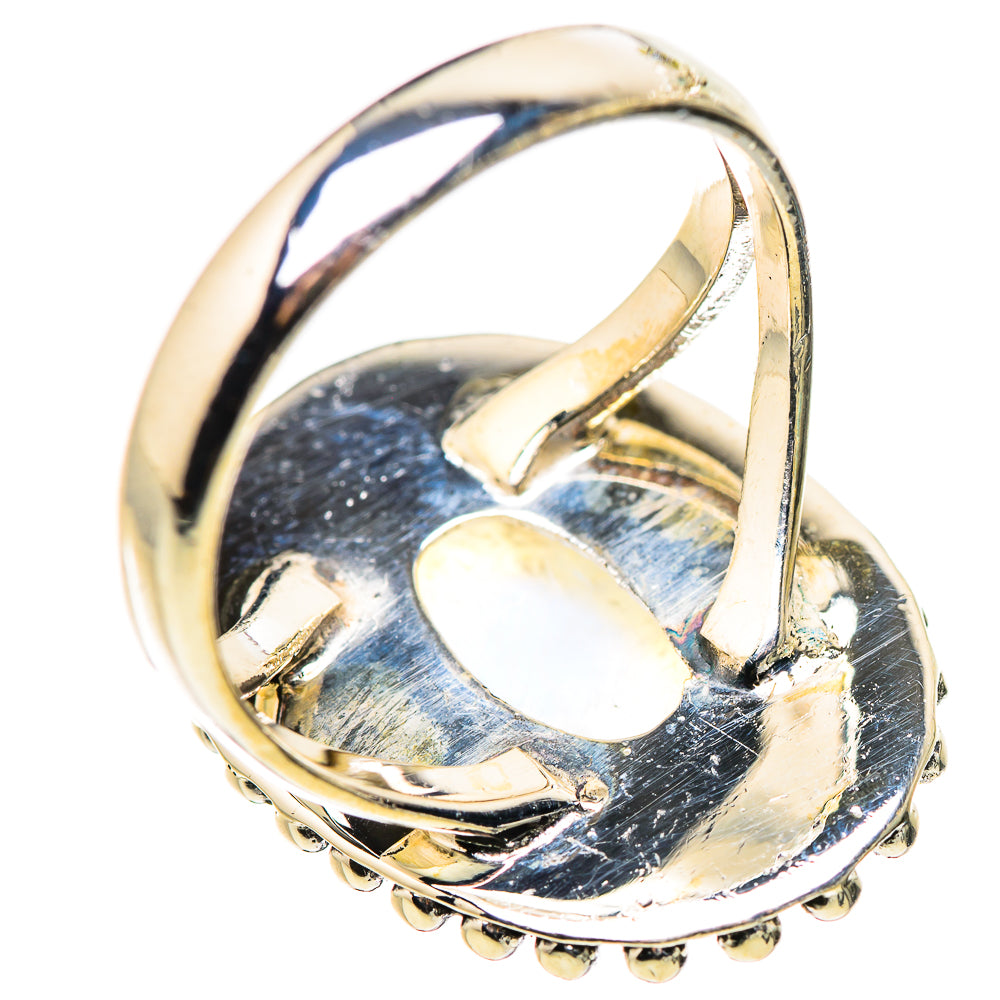 Rainbow Moonstone Rings handcrafted by Ana Silver Co - RING132387 - Photo 3