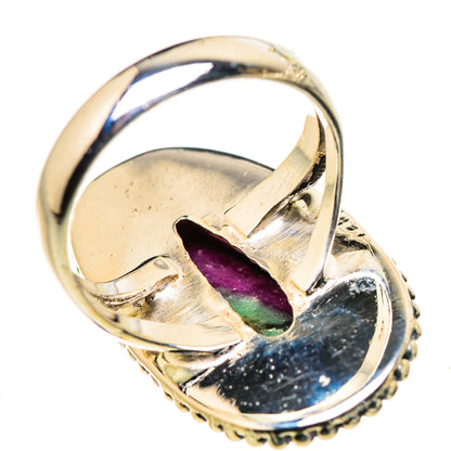 Ruby Zoisite Rings handcrafted by Ana Silver Co - RING132388 - Photo 3