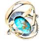 Blue Copper Composite Turquoise Rings handcrafted by Ana Silver Co - RING132392 - Photo 3