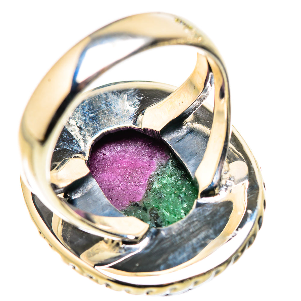 Ruby Zoisite Rings handcrafted by Ana Silver Co - RING132395 - Photo 3