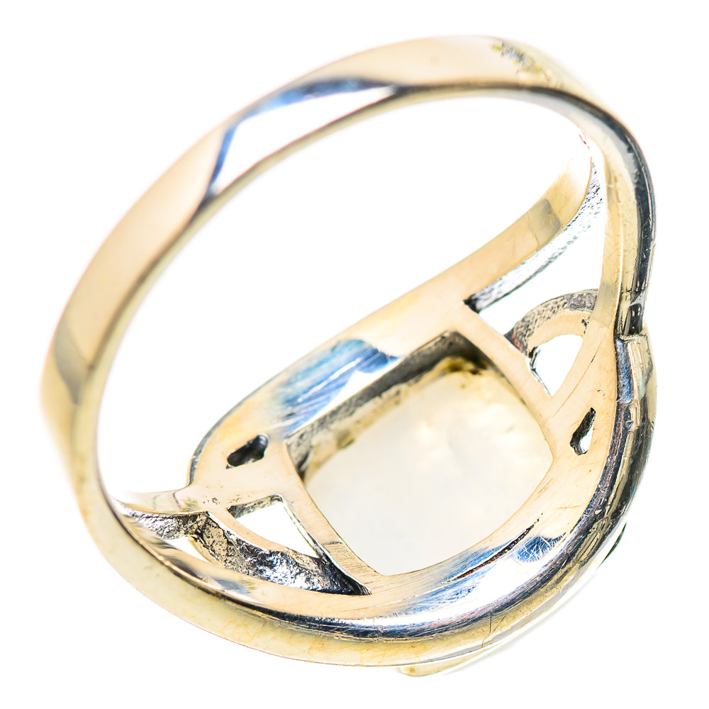 Rainbow Moonstone Rings handcrafted by Ana Silver Co - RING132405 - Photo 3