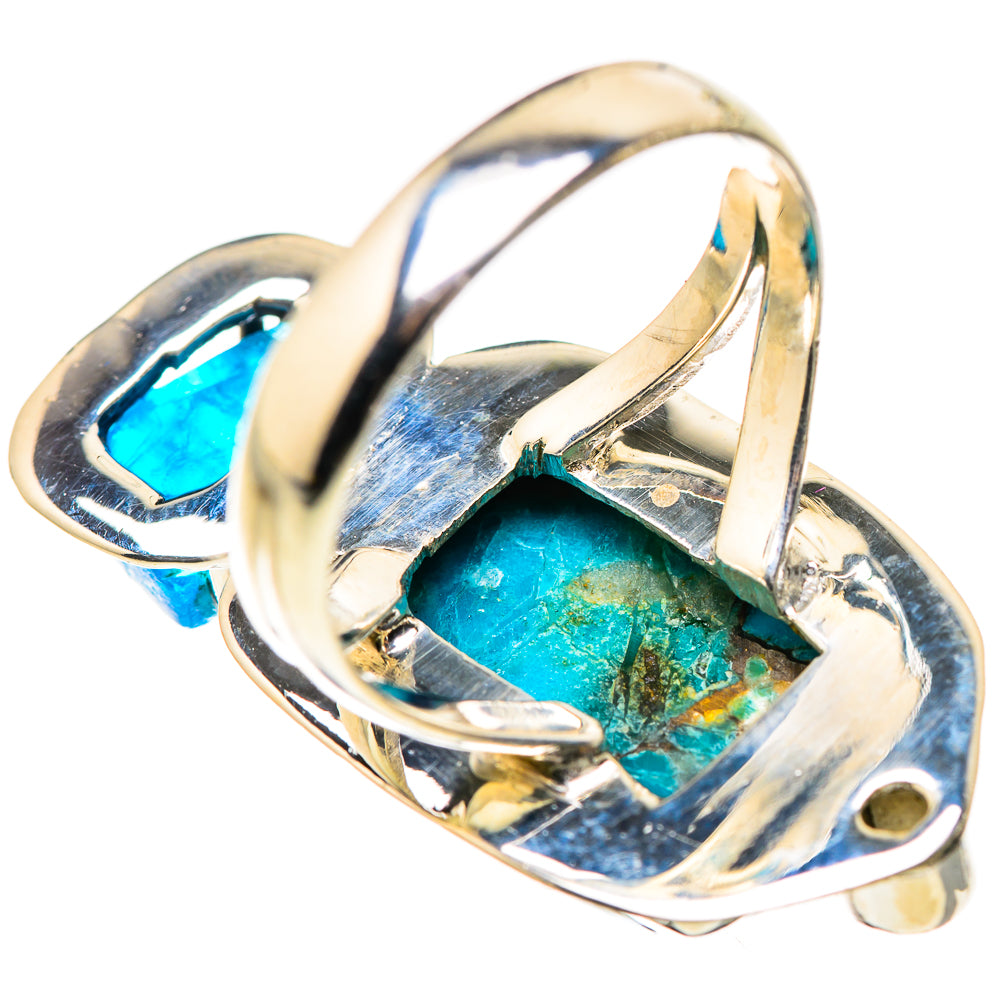 Blue Copper Composite Turquoise Rings handcrafted by Ana Silver Co - RING132413 - Photo 3