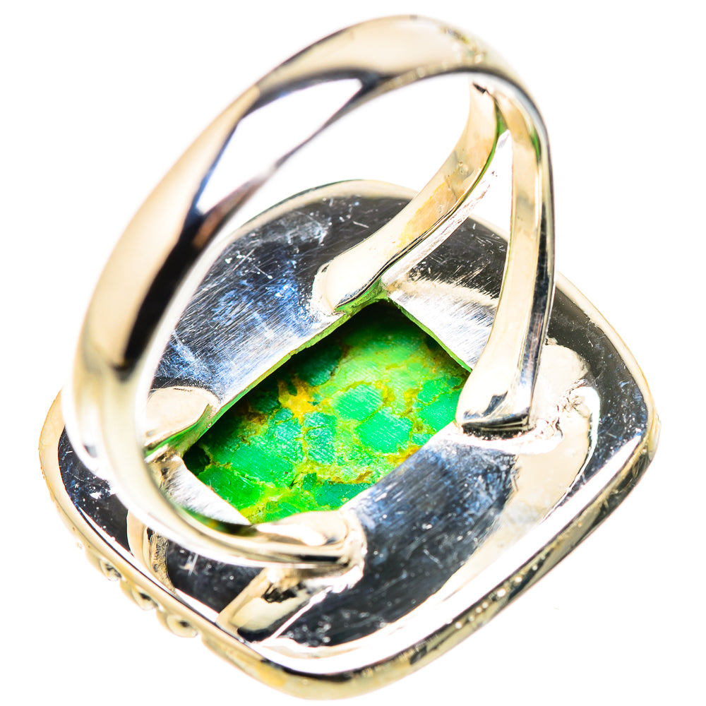 Gaspeite Rings handcrafted by Ana Silver Co - RING132415 - Photo 3