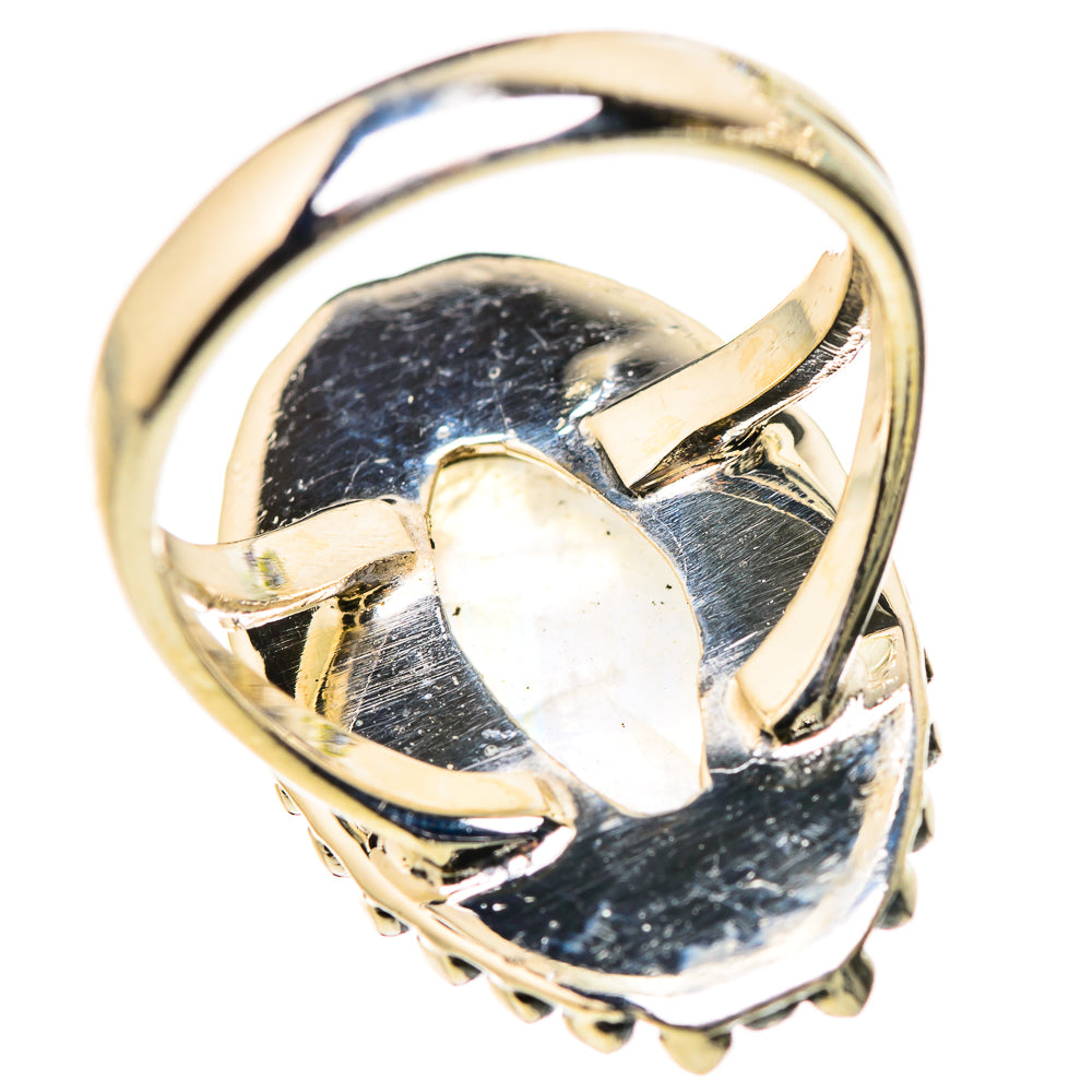 Rainbow Moonstone Rings handcrafted by Ana Silver Co - RING132443 - Photo 3