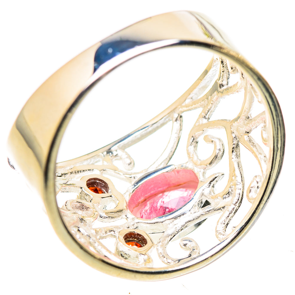 Pink Tourmaline Rings handcrafted by Ana Silver Co - RING132452 - Photo 3