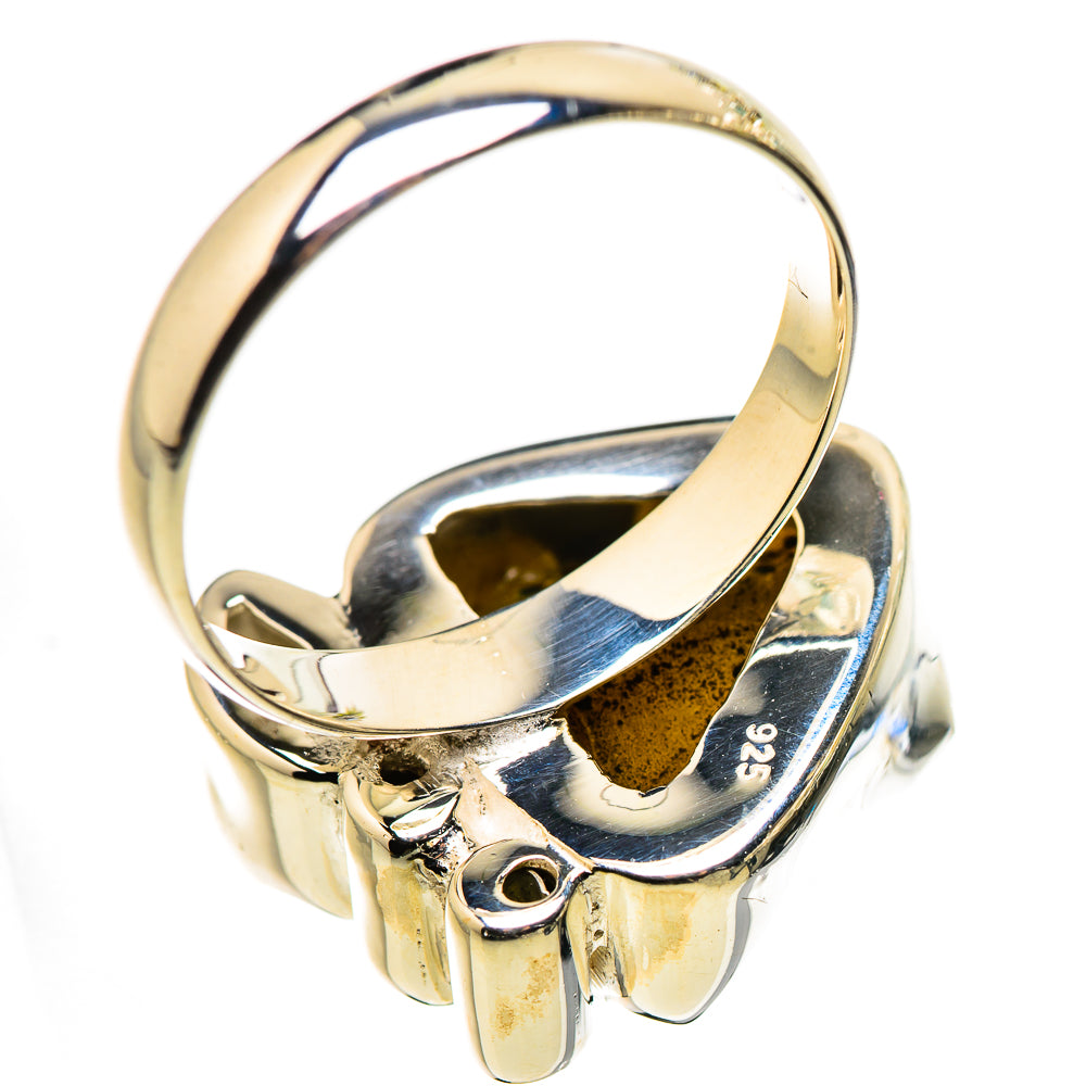 Coconut Geode Druzy Rings handcrafted by Ana Silver Co - RING132460 - Photo 3