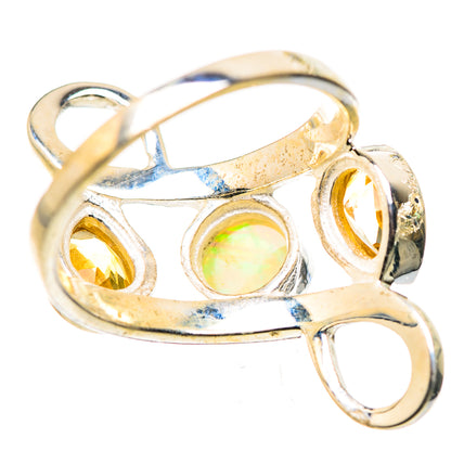 Ethiopian Opal Rings handcrafted by Ana Silver Co - RING132462 - Photo 3