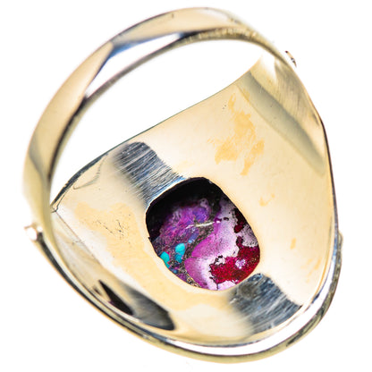 Purple Copper Composite Turquoise Rings handcrafted by Ana Silver Co - RING132473 - Photo 3